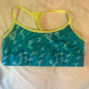 Champion blue and yellow sports bra target